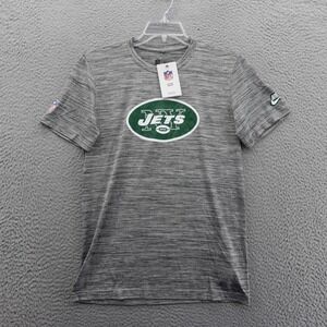 Nike DriFIT NFL New York Jets TShirt Small Gray Mens‎ Team Logo Athletic Tee NWT